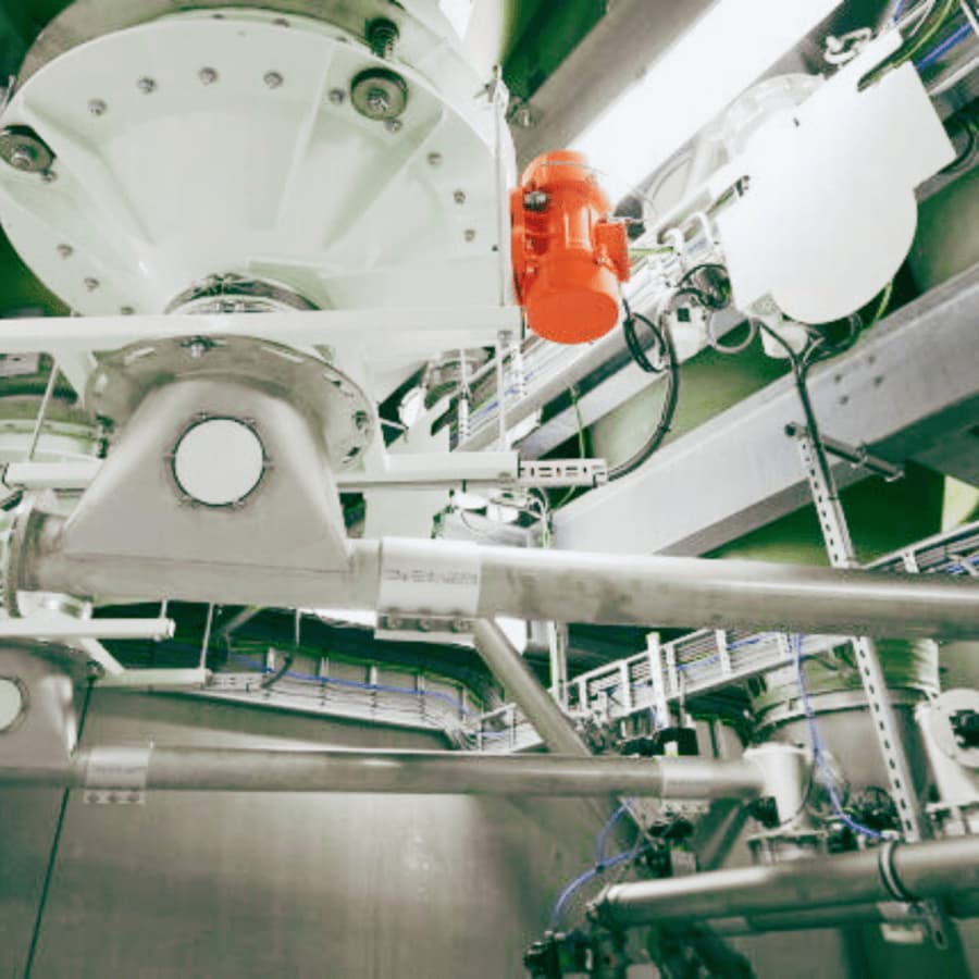 תמונה של מערכת ספירלה לשינוע קמח ארוך טווח המיועדת להעברת קמחים כמו קמח חיטה, קמח כוסמין, קמח מלא ועוד.